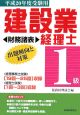 建設業経理士1級出題傾向と対策　財務諸表　平成20年