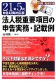 法人税重要項目の申告実務・記載例＜平成21年5月申告以降対応版＞