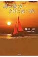 海の彼方へ夕日に赤い帆