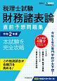 税理士試験財務諸表論直前予想問題集　令和2年度　本試験を完全攻略